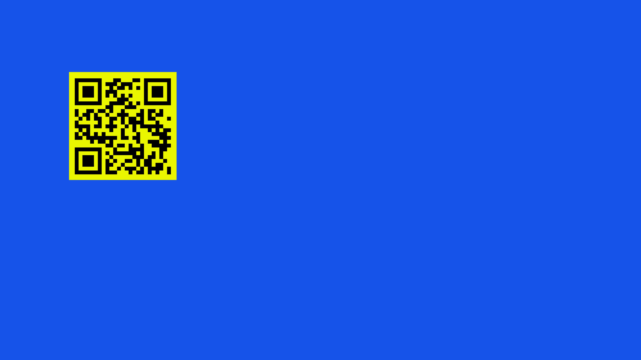 Coinbase ad using a QR code floating on the screen