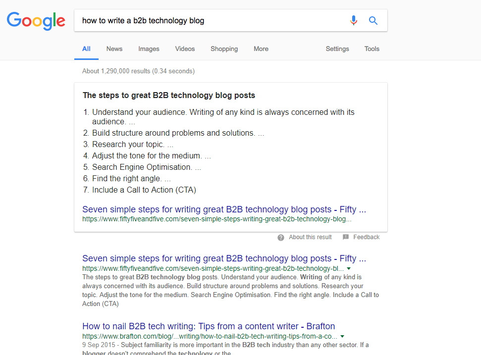 how to get a featured snippet