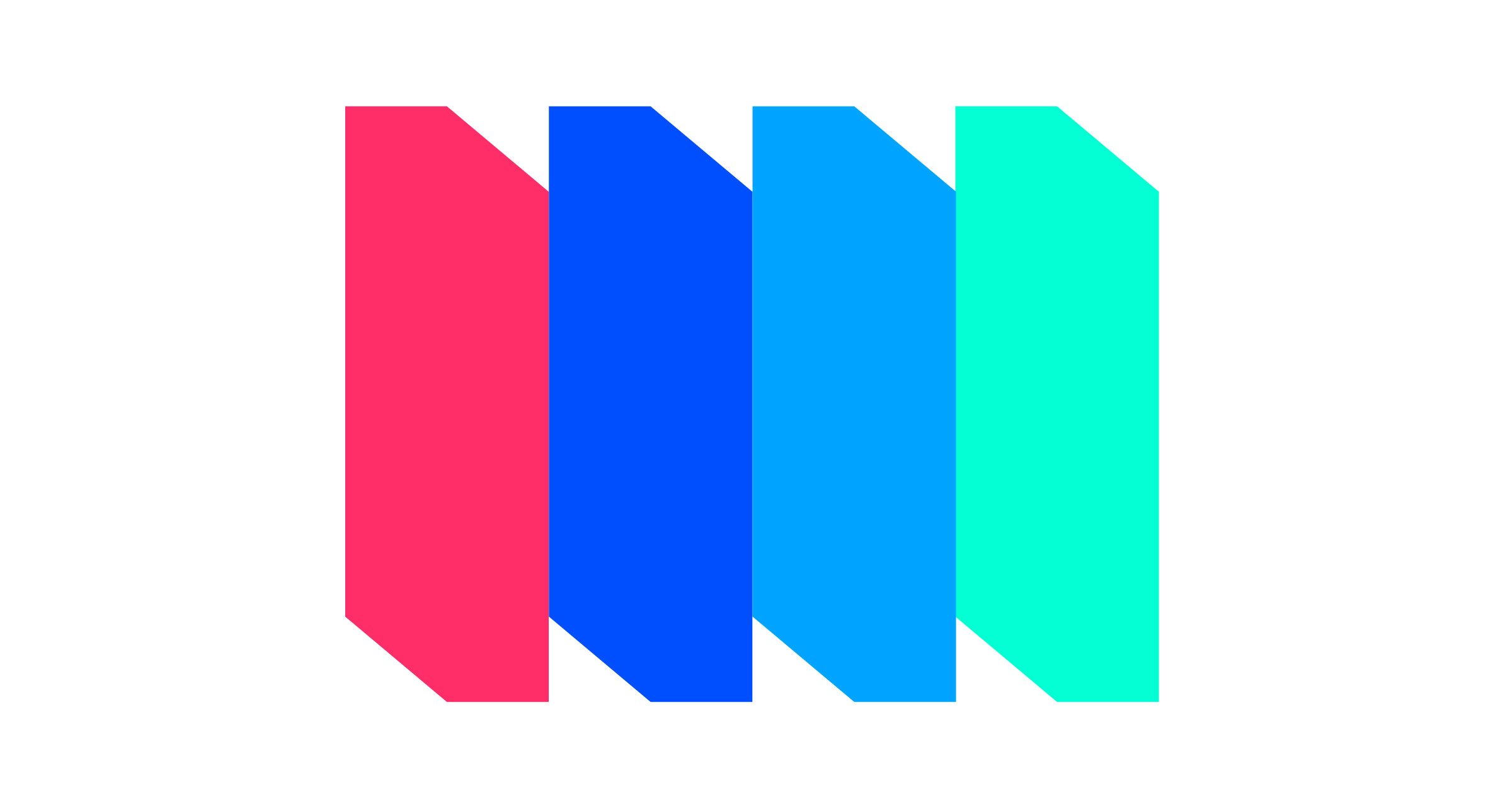 Illustration four coloured blocks