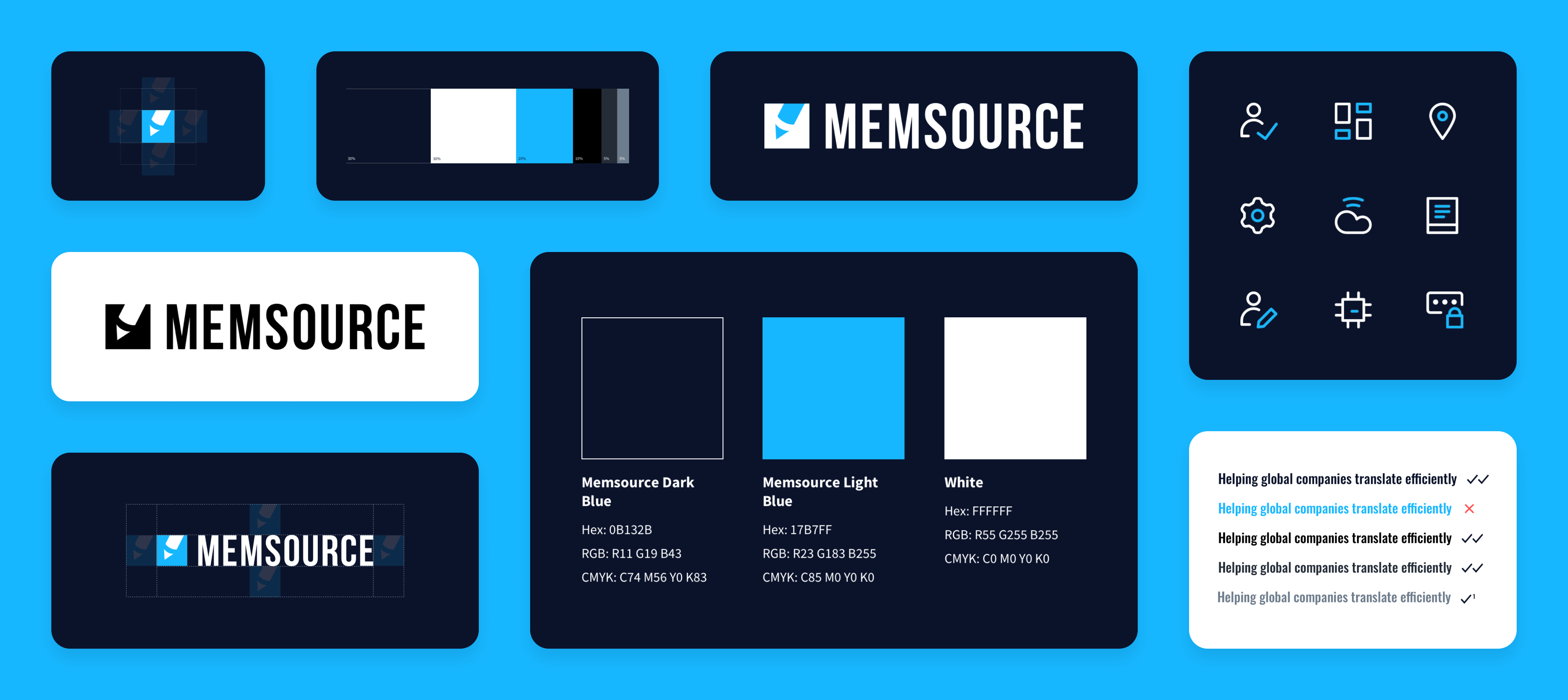 Memsource, defining colour guidelines.